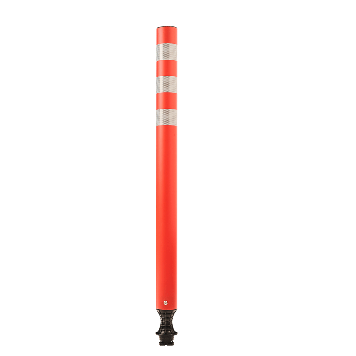 BLP-Leitpfosten, 105 cm, orange, mit Fuß, rund