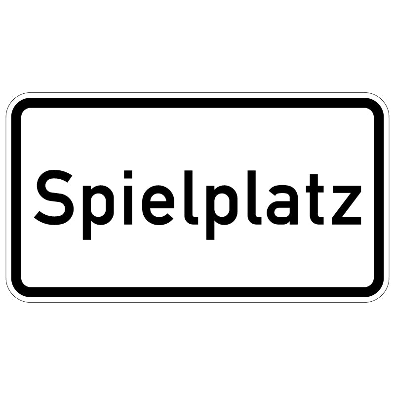 Verkehrszeichen VZ1012-56 Spielplatz - 231x420 3 mm RA1