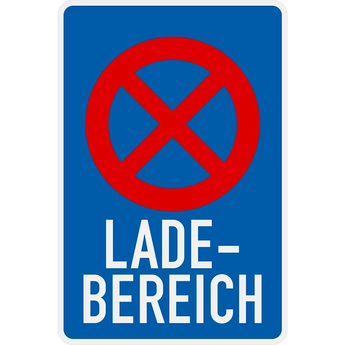 Verkehrszeichen VZ230 Ladebereich - 900x600 2 mm RA1