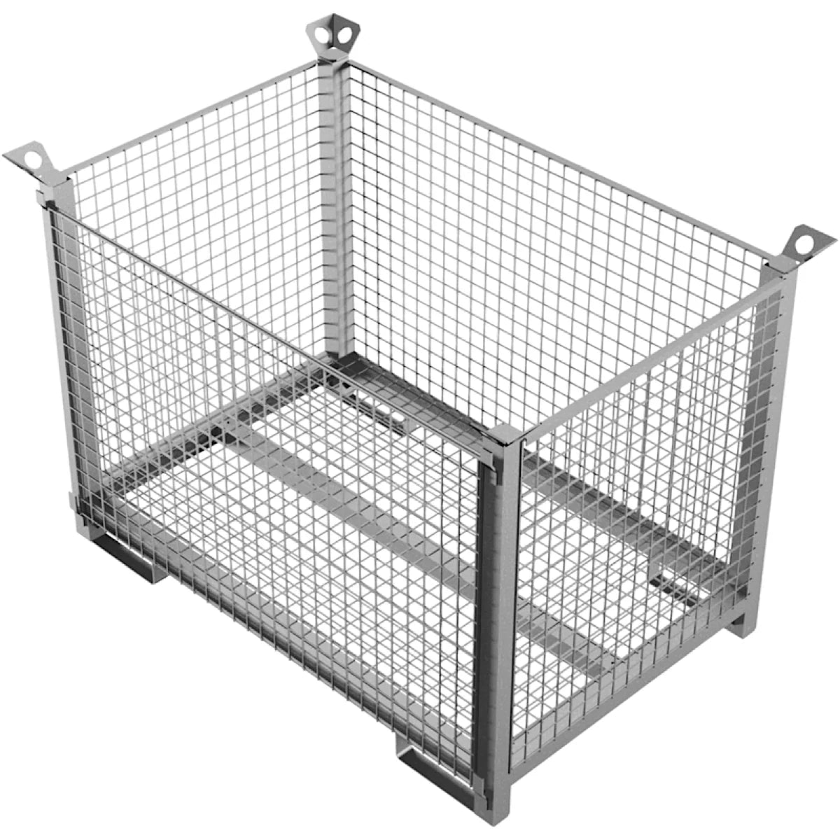 Transportbox für 35 Mobilzaunfüße, Füllmaße 1,43 mx0,87 mx0,94 m