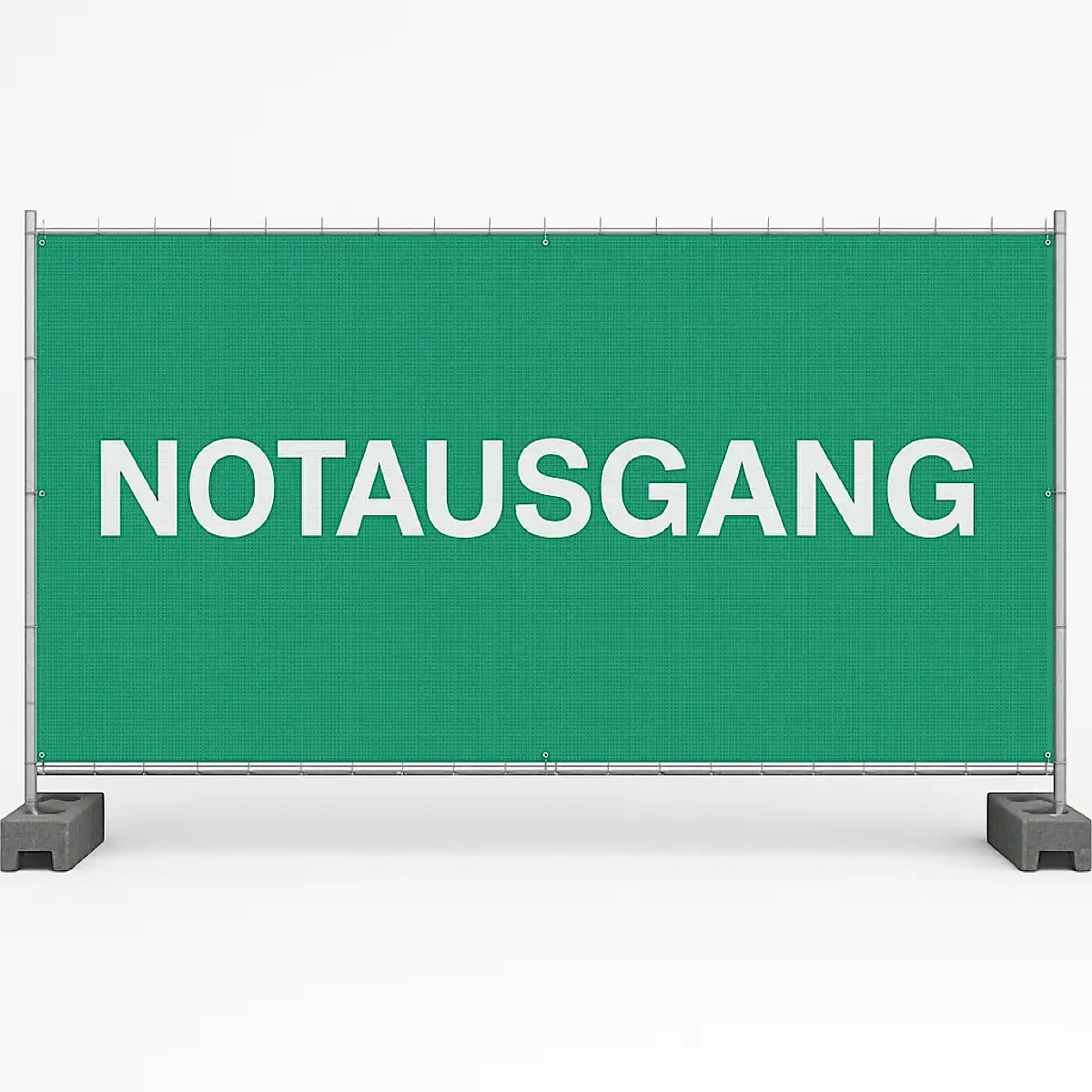 Notausgangbanner für Bauzaüne