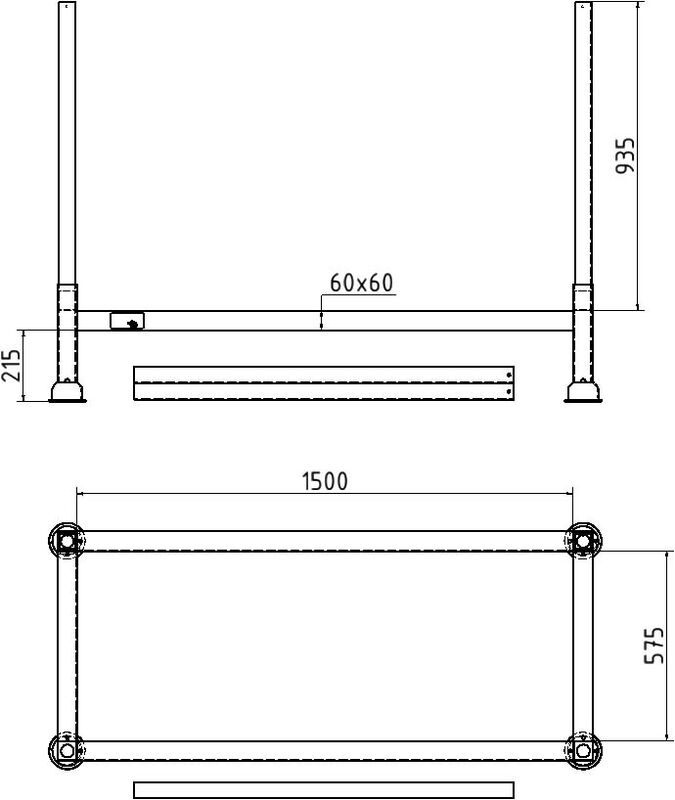 Palette für 15 Abspergitter Typ D