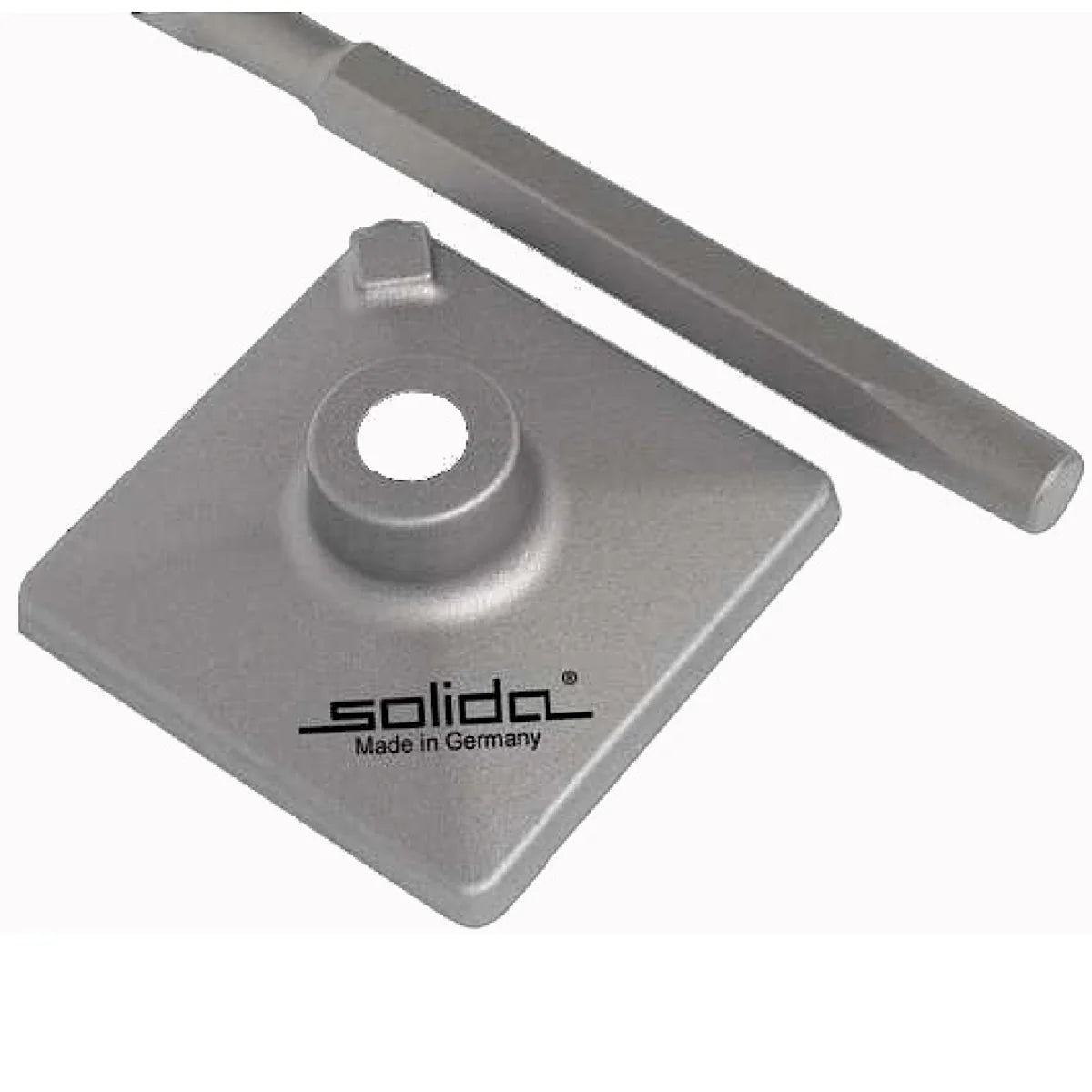 Verdichterplatte 200 x 200 mm für Abbruchhammer, SDS-Hex