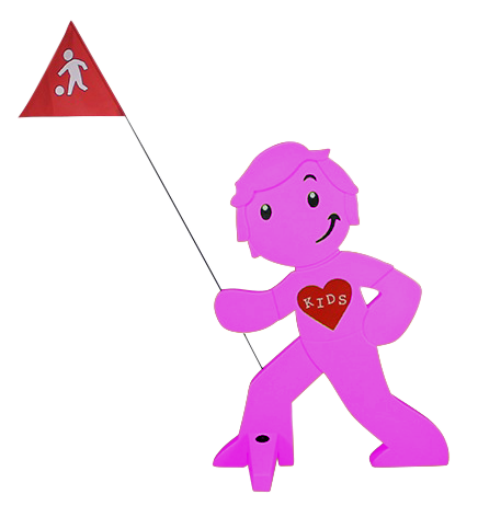 Streetbuddy Warnfigur Lila