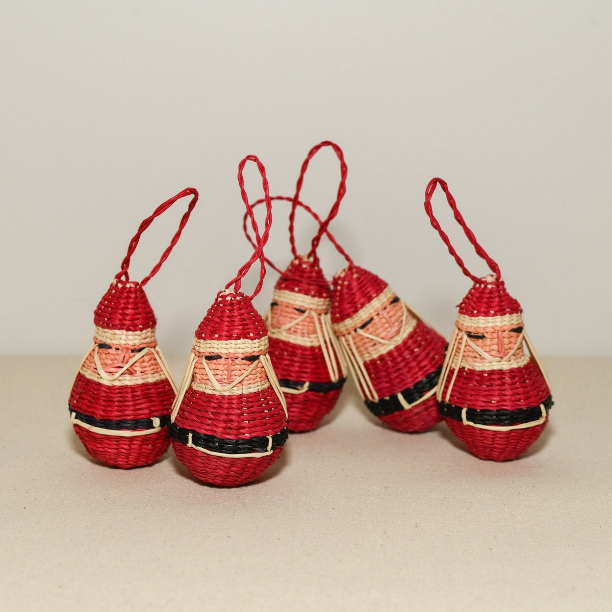 Jipi Santa Ornament - Set of 5