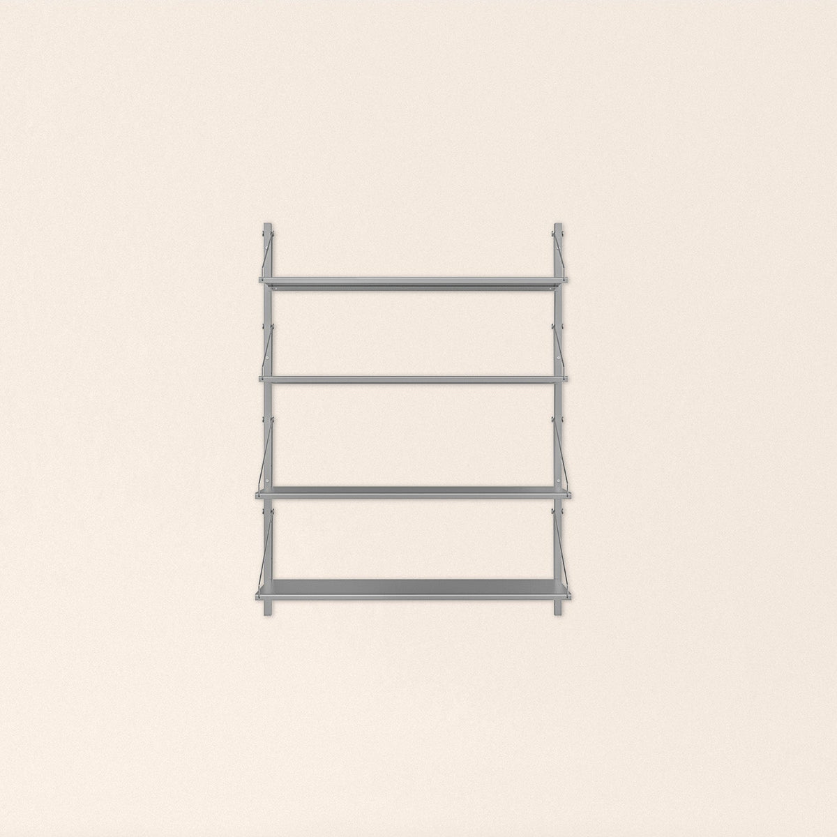 Shelf Library Stainless Steel | Single Section