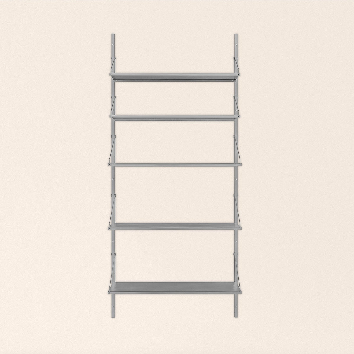 Shelf Library Stainless Steel | Single Section
