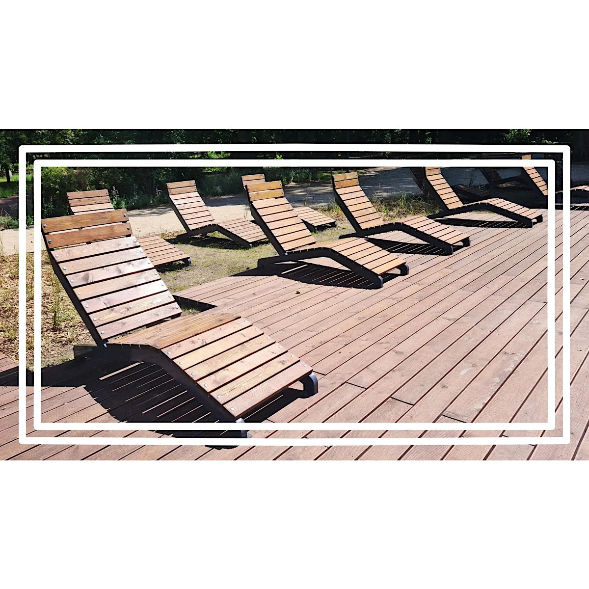 Gartenliege Rafaello aus Holz