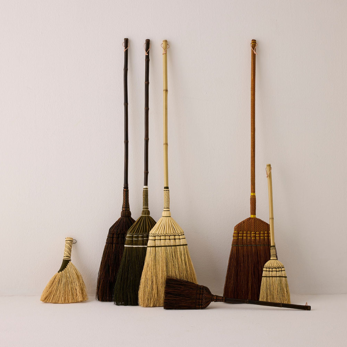 Whisk Broom - Natural & Olive