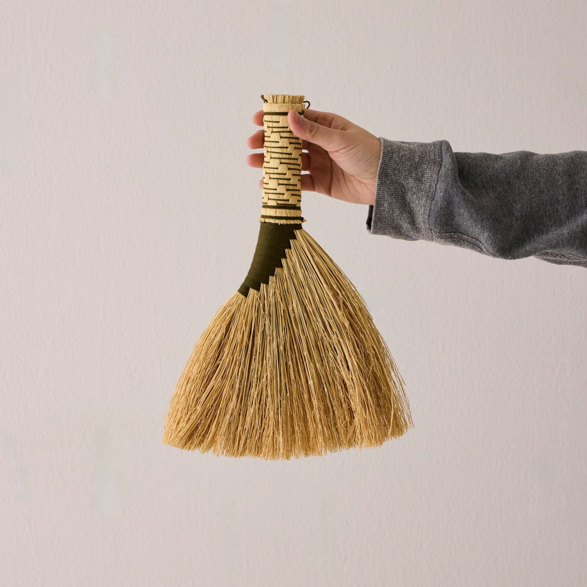 Whisk Broom - Natural & Olive