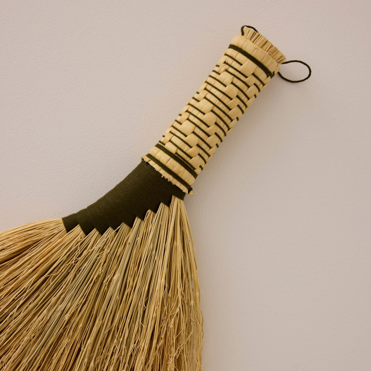 Whisk Broom - Natural & Olive