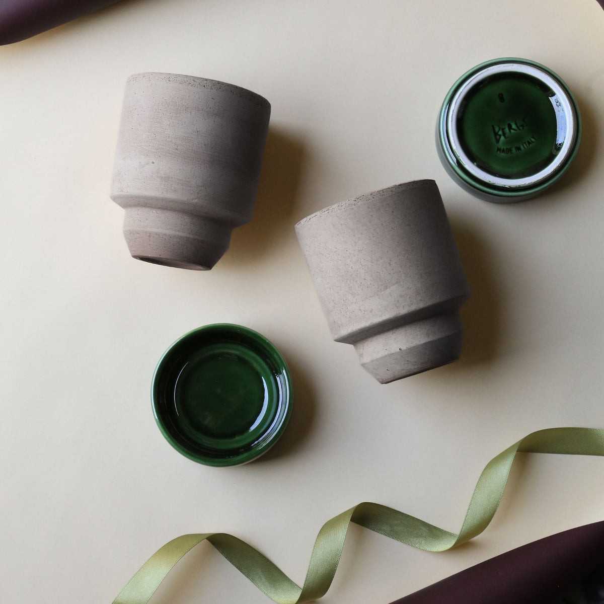Hoff Ø8 Planter & Saucer - Set of 2