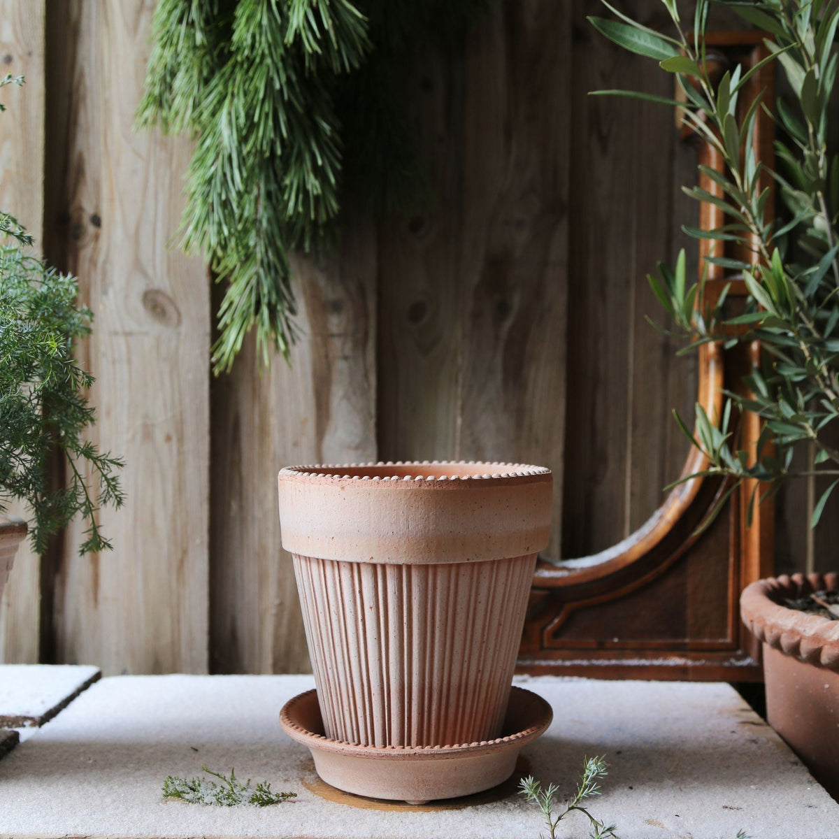 Simona Ø18 Planter & Saucer Gift Set