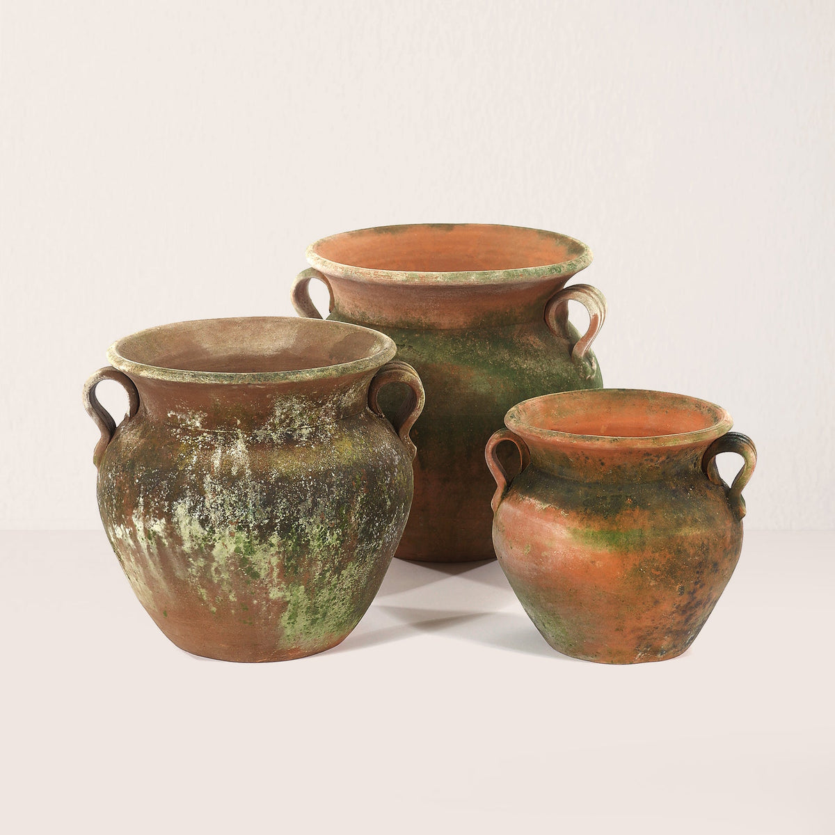Aged Allende Urn Planter - Medium