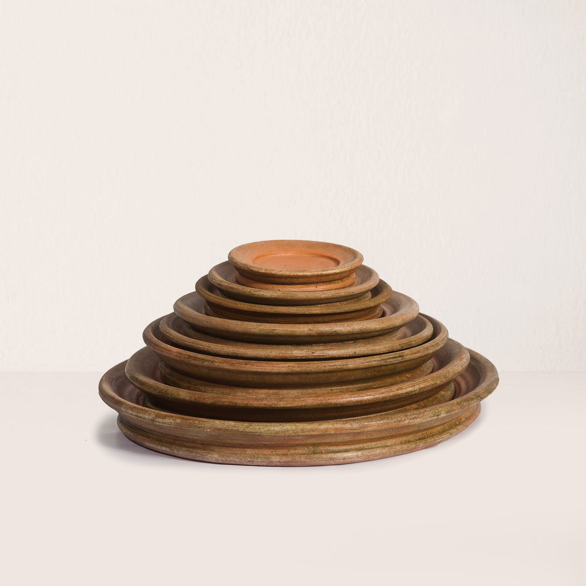 Aged Terracotta Saucer - X-Small