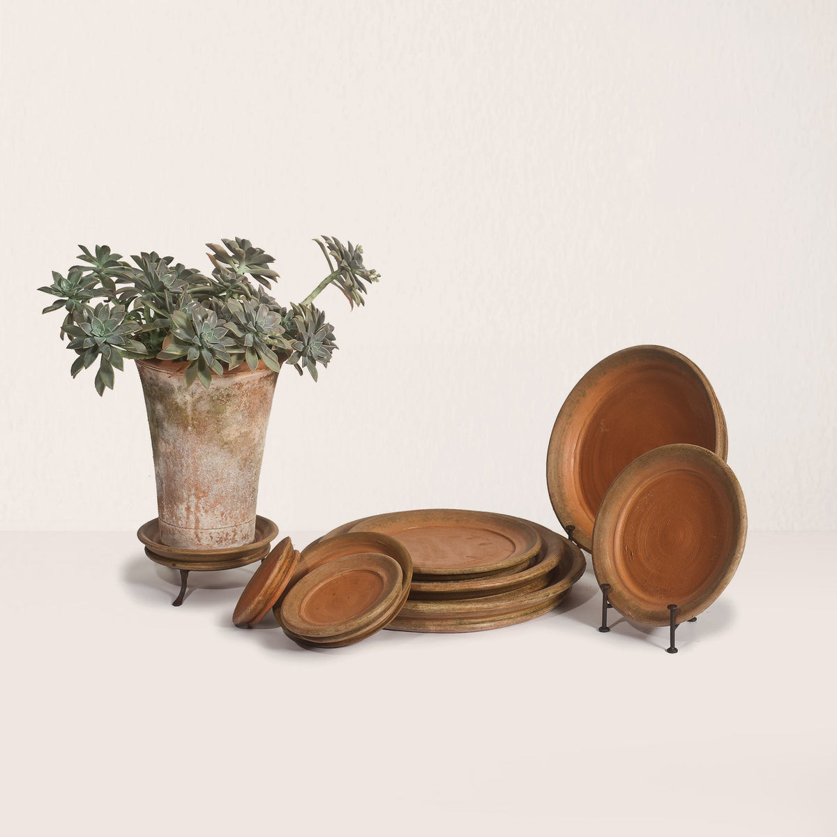 Aged Terracotta Saucer - 2X-Large