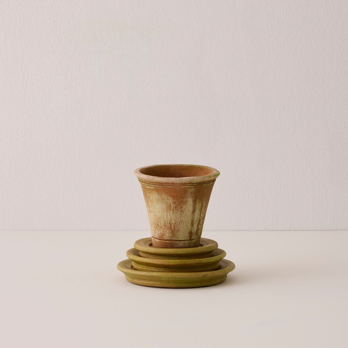 Aged Terracotta Saucer - 2X-Small