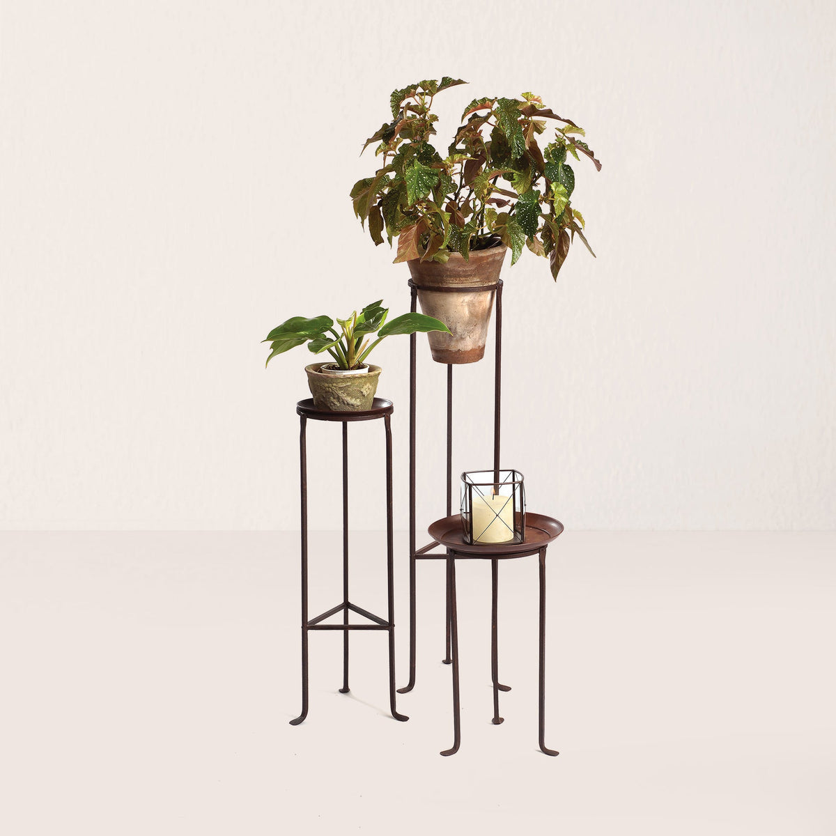 Iron Plant Stand - 8" Diameter