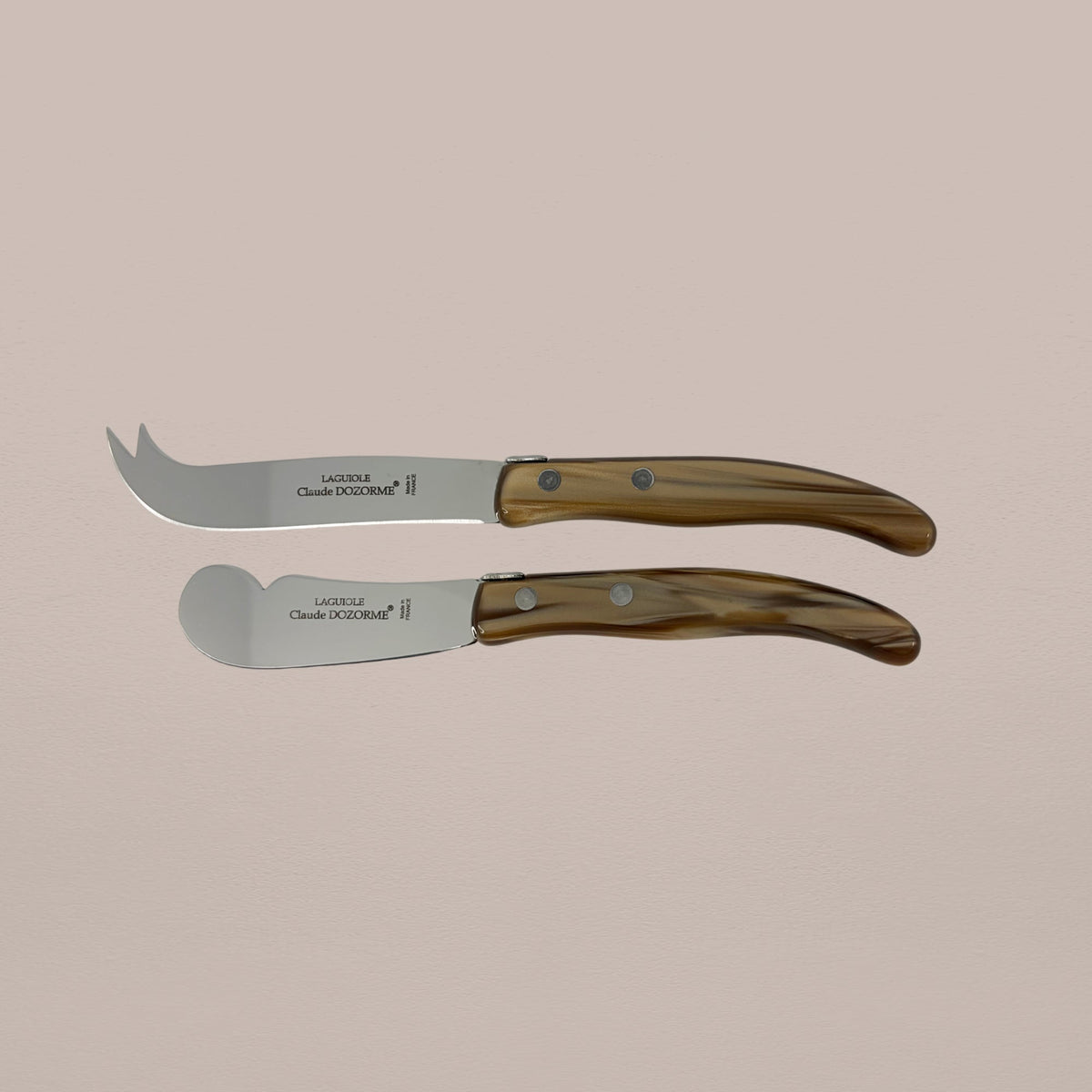2-Piece Butter & Cheese Knife Set - Cappuccino