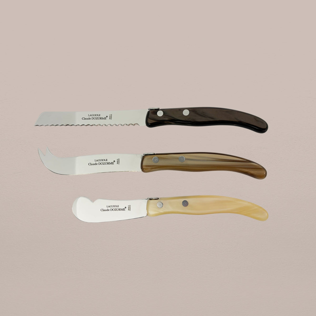 3-Piece Cheese Knife Set - Cafe Melange