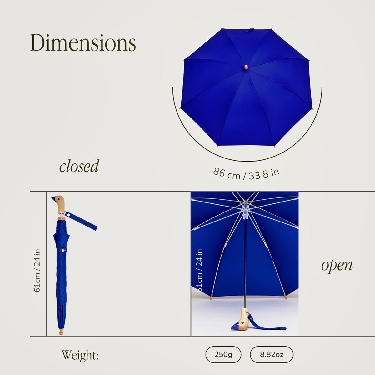 Duckling Kids' Rain Umbrella - Blue