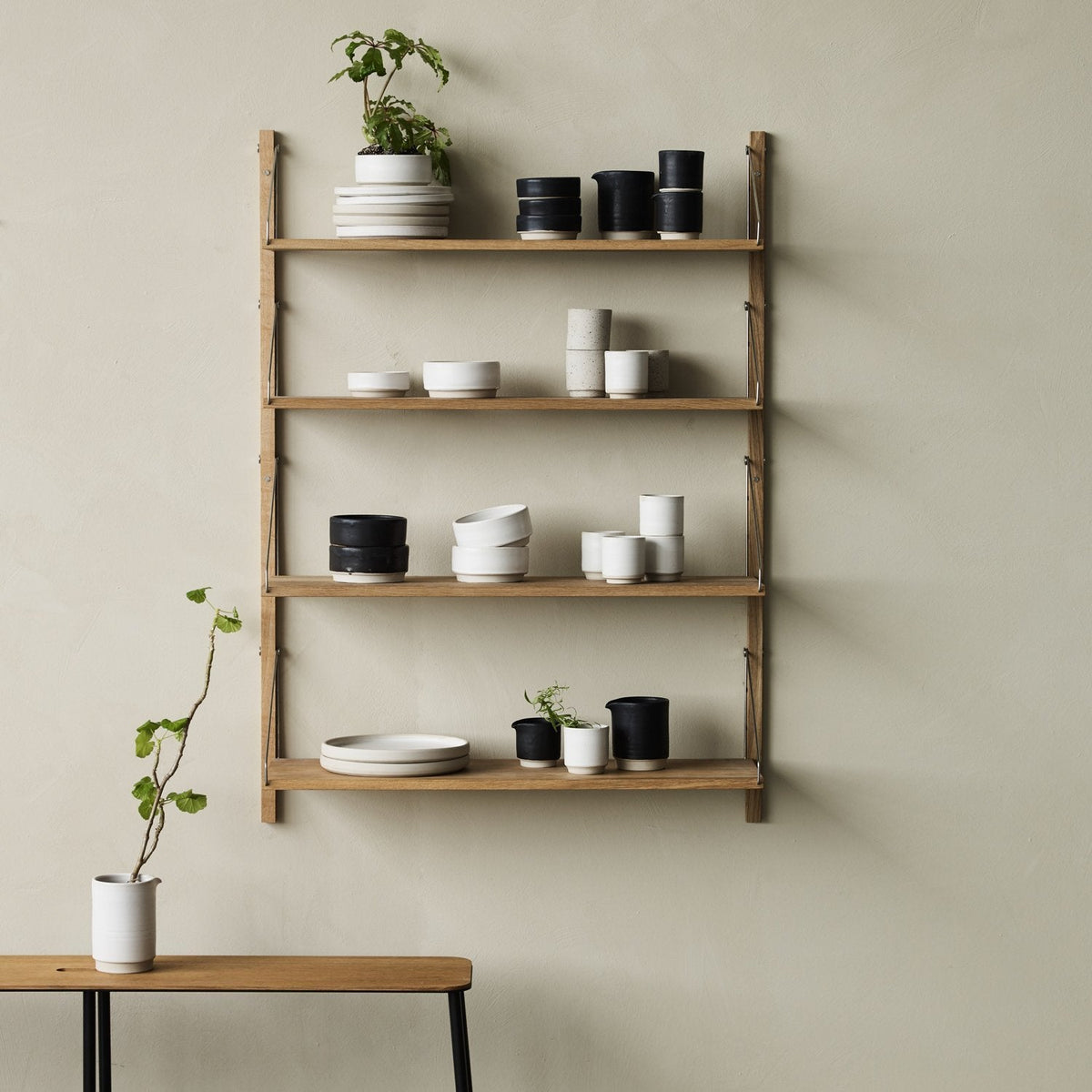 Shelf Library Natural | Single Section