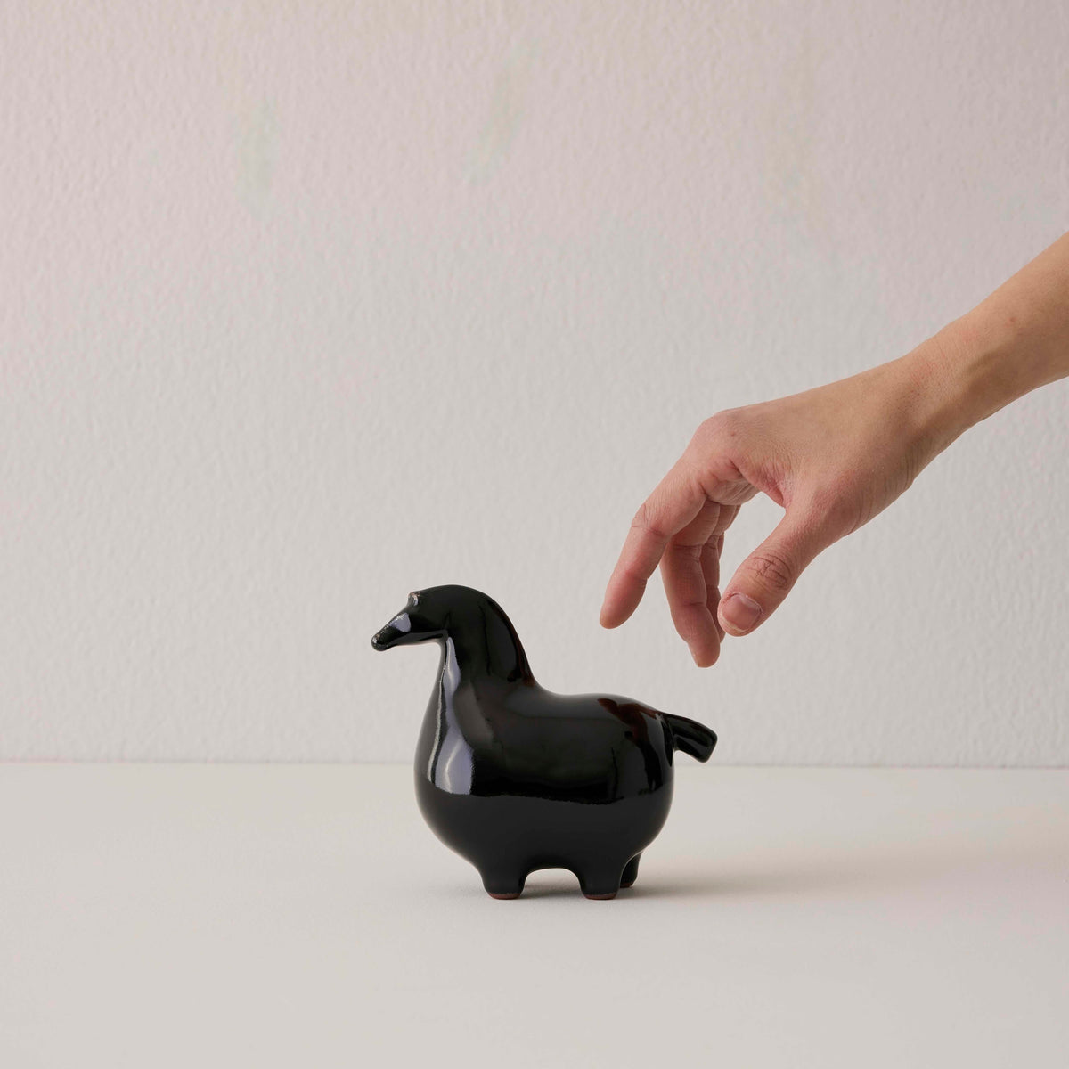 Ceramic Horse Figurine - Glazed