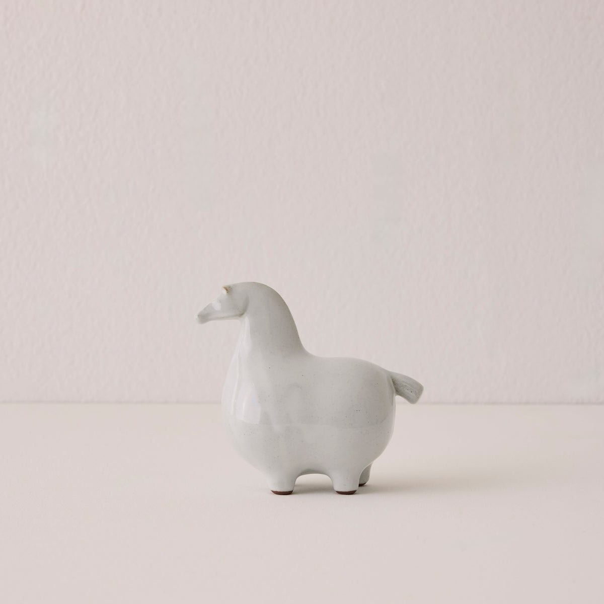 Ceramic Horse Figurine - Glazed