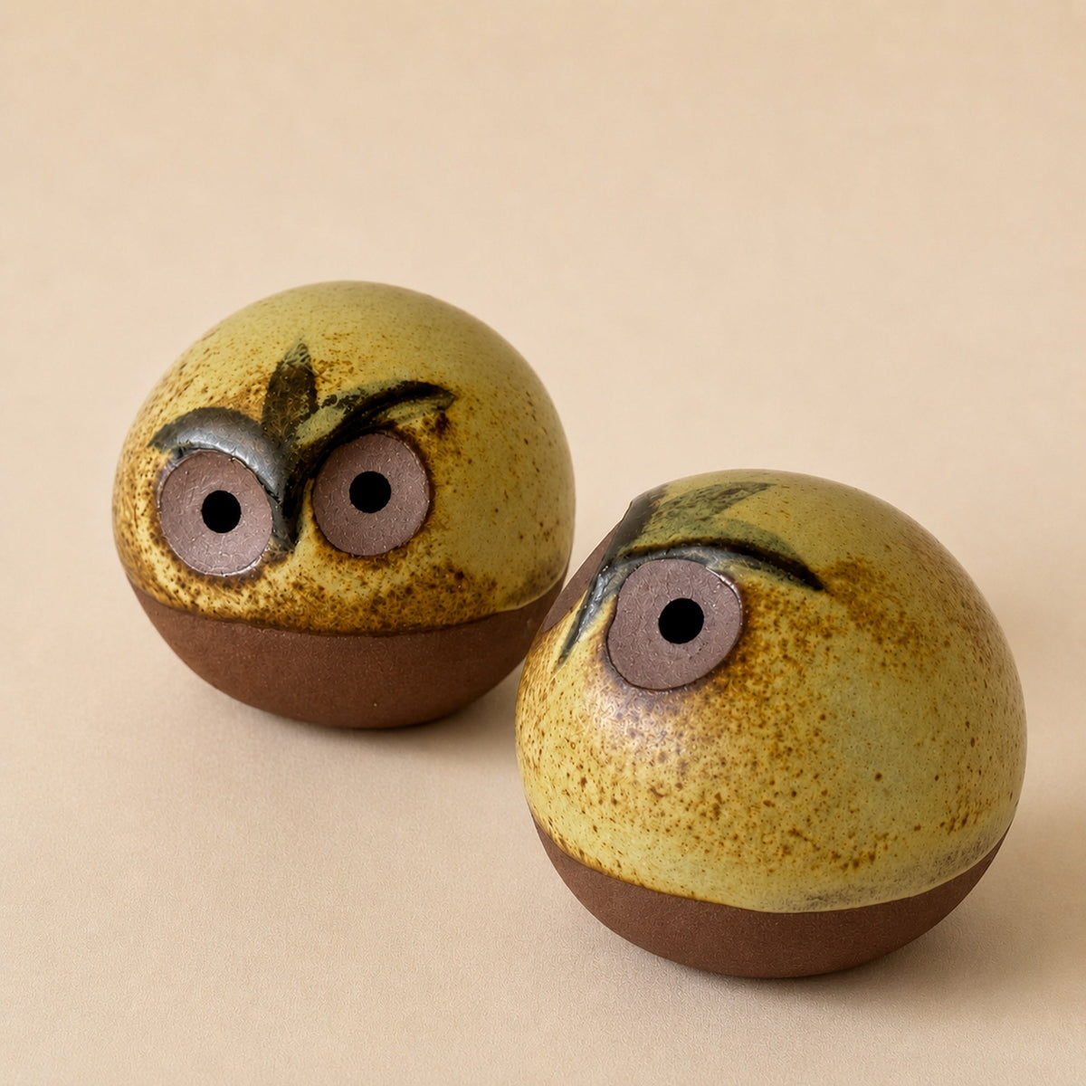 Ceramic Owl Figurine - Set of 2