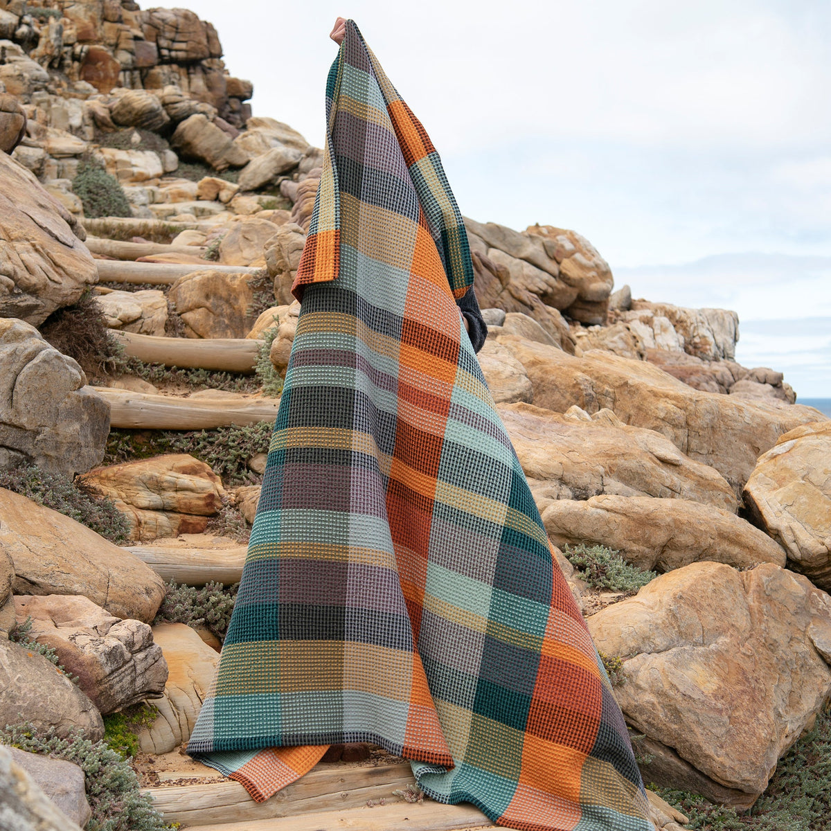 Vrou-Vrou Woven Cotton Blanket - Cypress