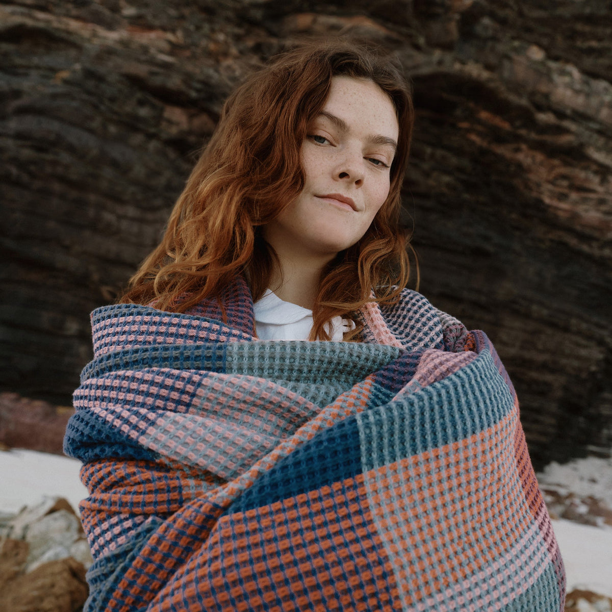 Vrou-Vrou Woven Cotton Blanket - Nebula