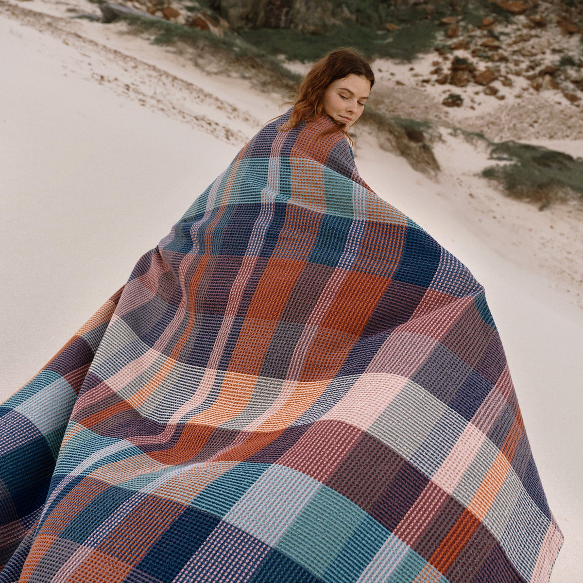 Vrou-Vrou Woven Cotton Blanket - Nebula
