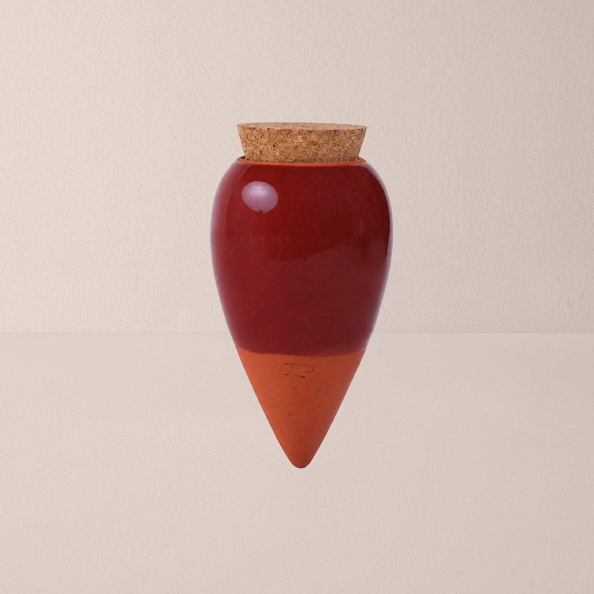Olla Self-Watering Pot - Burgundy Glaze