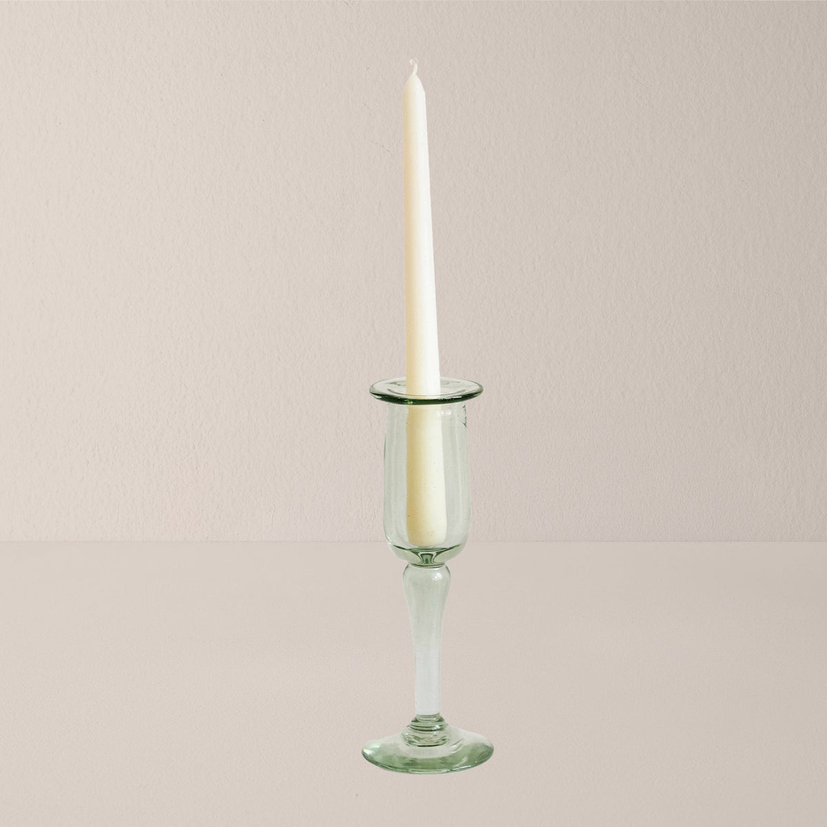 Glass Petal Taper Candleholder - Large