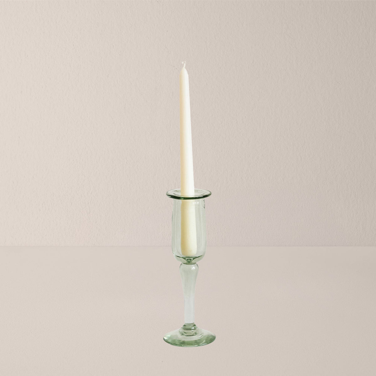 Glass Petal Taper Candleholder - Medium