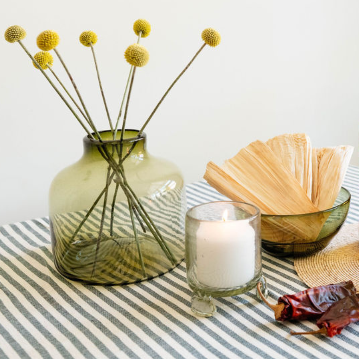 Footed Hurricane Candle Lantern