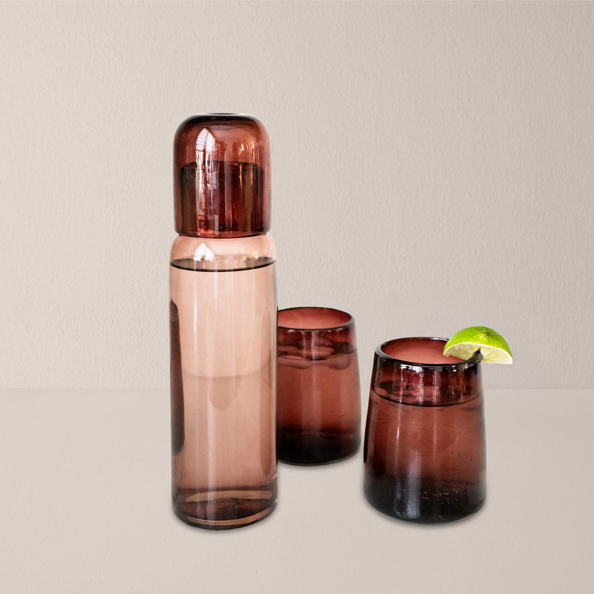 Optic Glass Tumblers - Set of 2