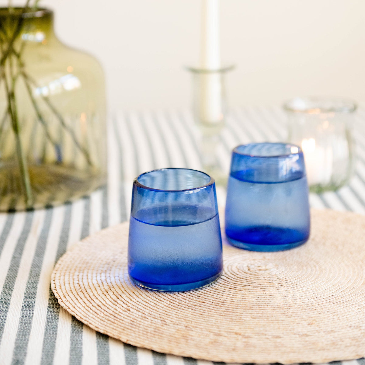 Optic Glass Tumblers - Set of 2