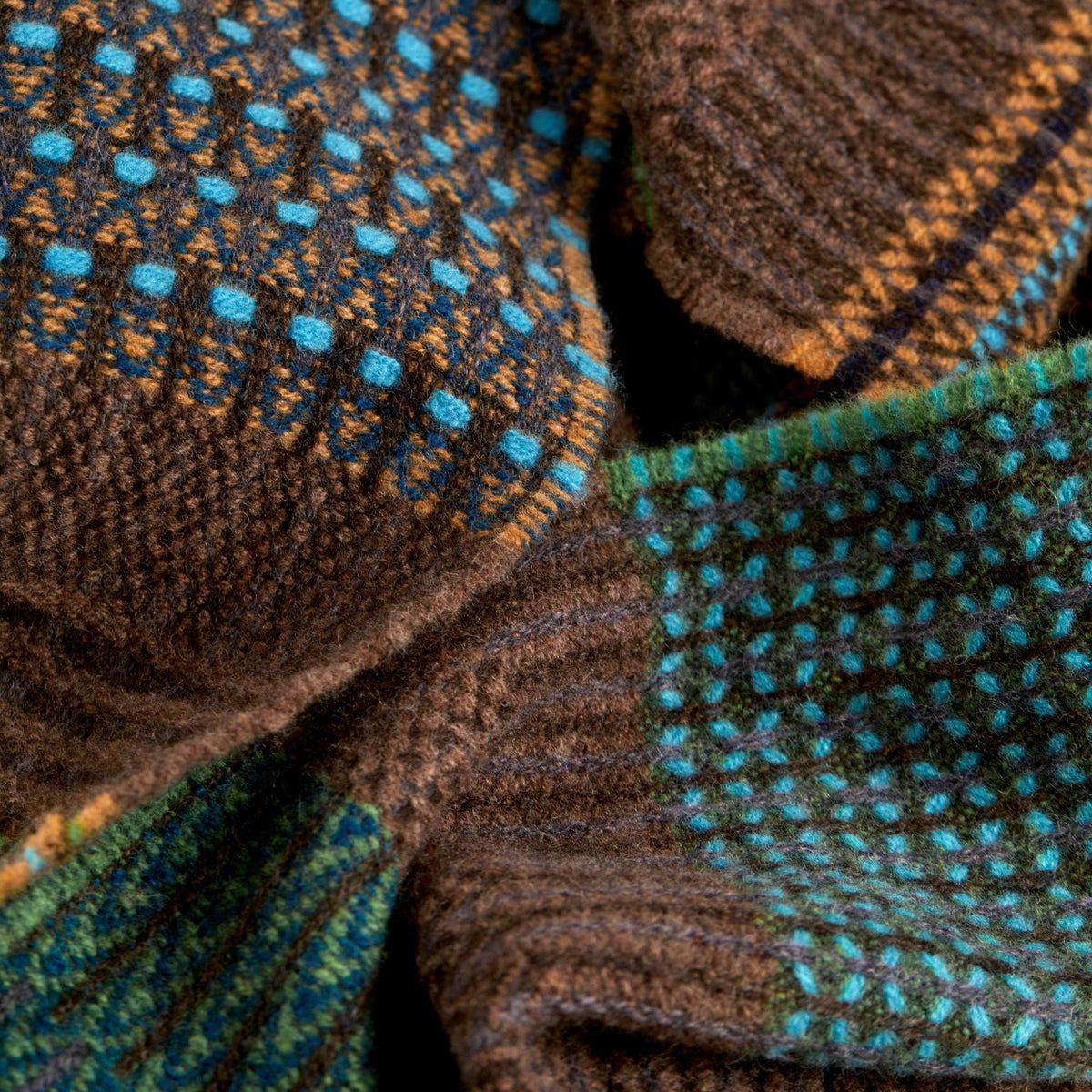 Merino Lambswool Walton Scarf - Hedge