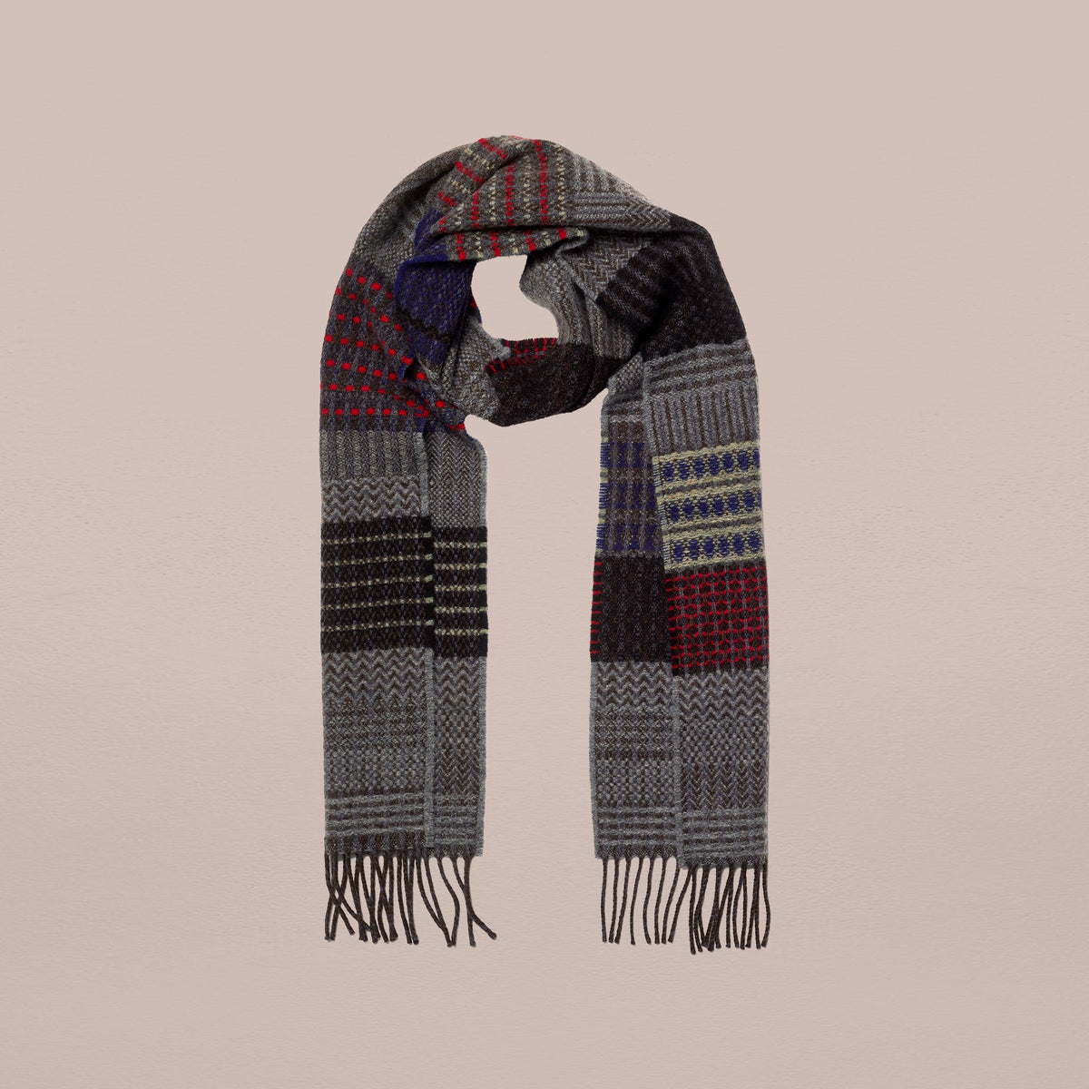Merino Lambswool Walton Scarf - Woodpecker