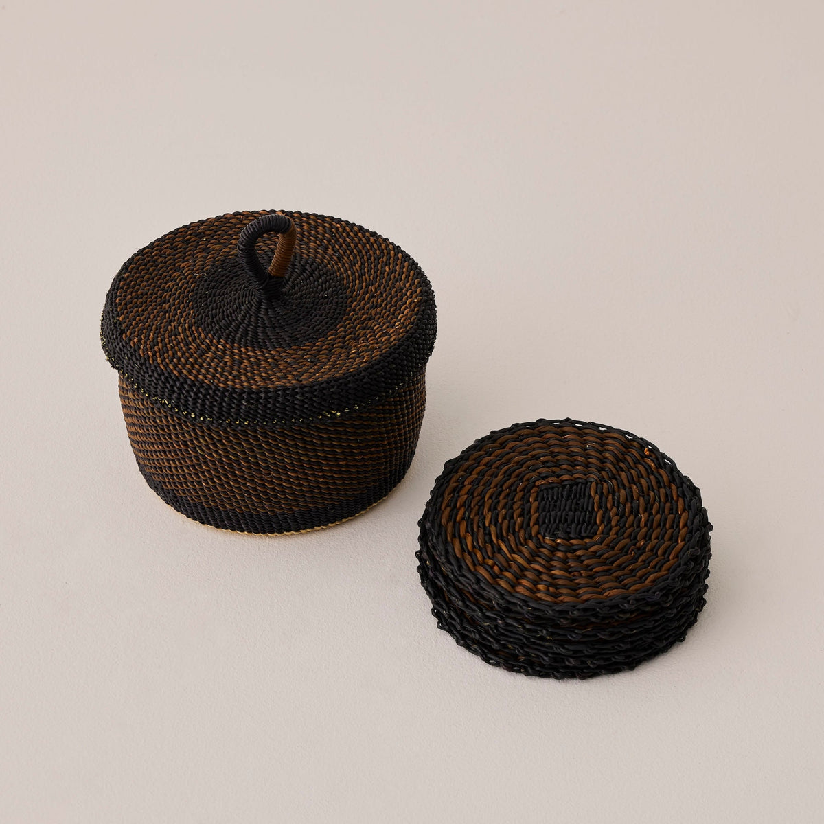 Coasters & Holder - Set of 6 - Exclusive