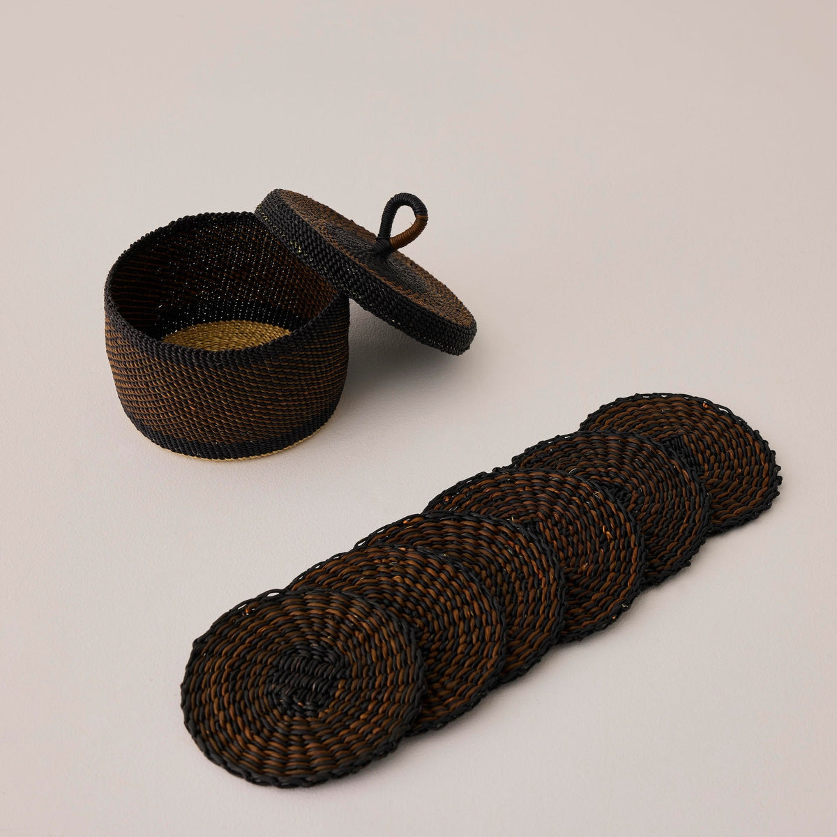 Coasters & Holder - Set of 6 - Exclusive