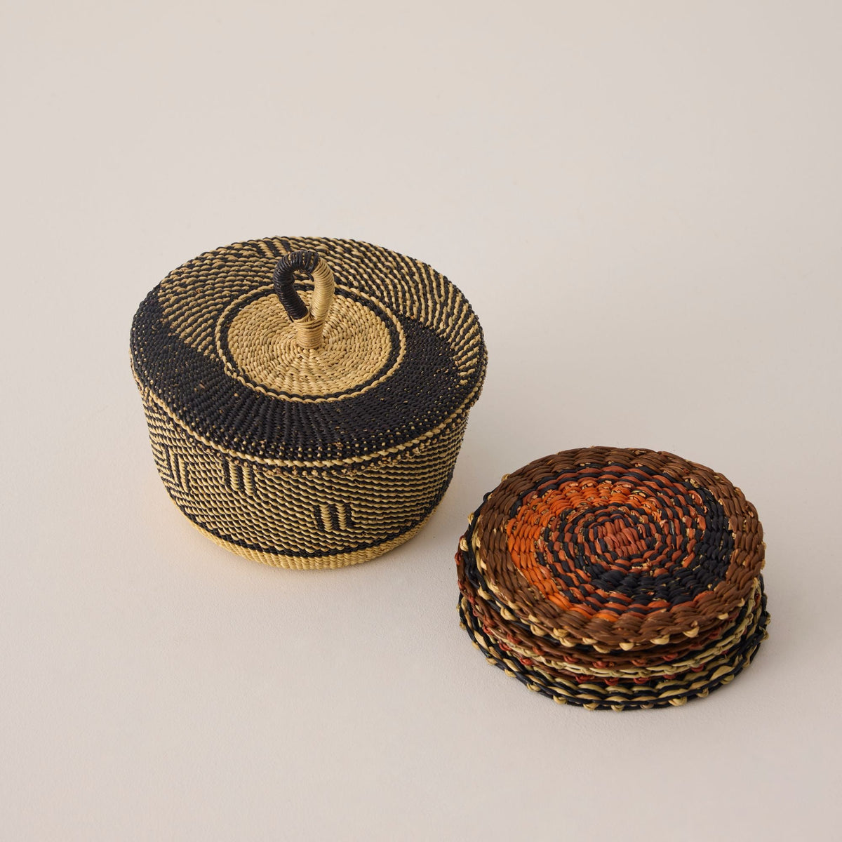 Coasters & Holder - Set of 6 - Exclusive