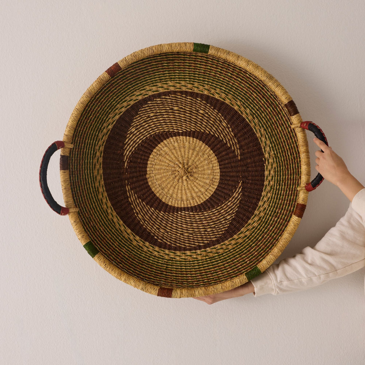 Large Woven Tray Wall Decor