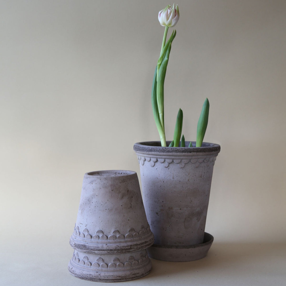 Copenhagen Ø18 Tall Planter & Saucer