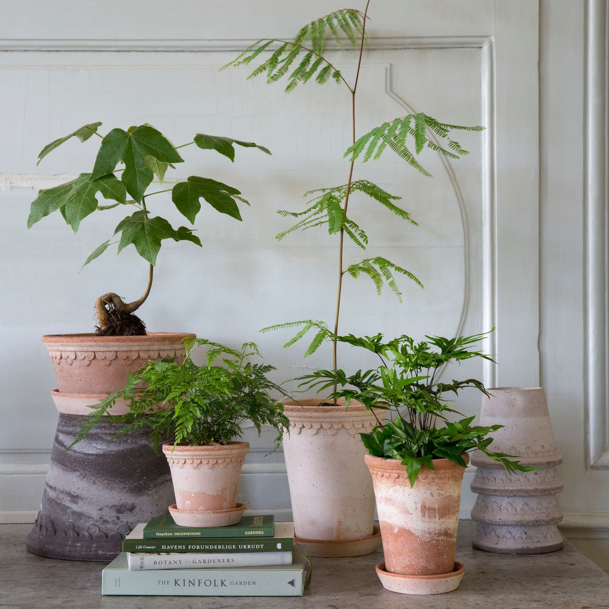 Copenhagen Ø14 Tall Planter & Saucer