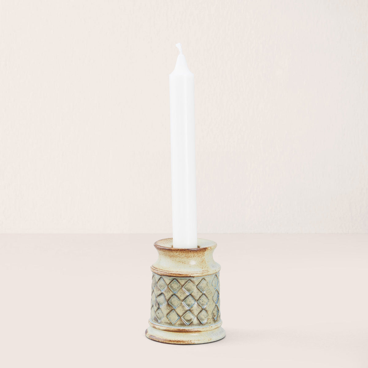 Triangular & Diamond Pattern Candleholder- Set of 2 - Small