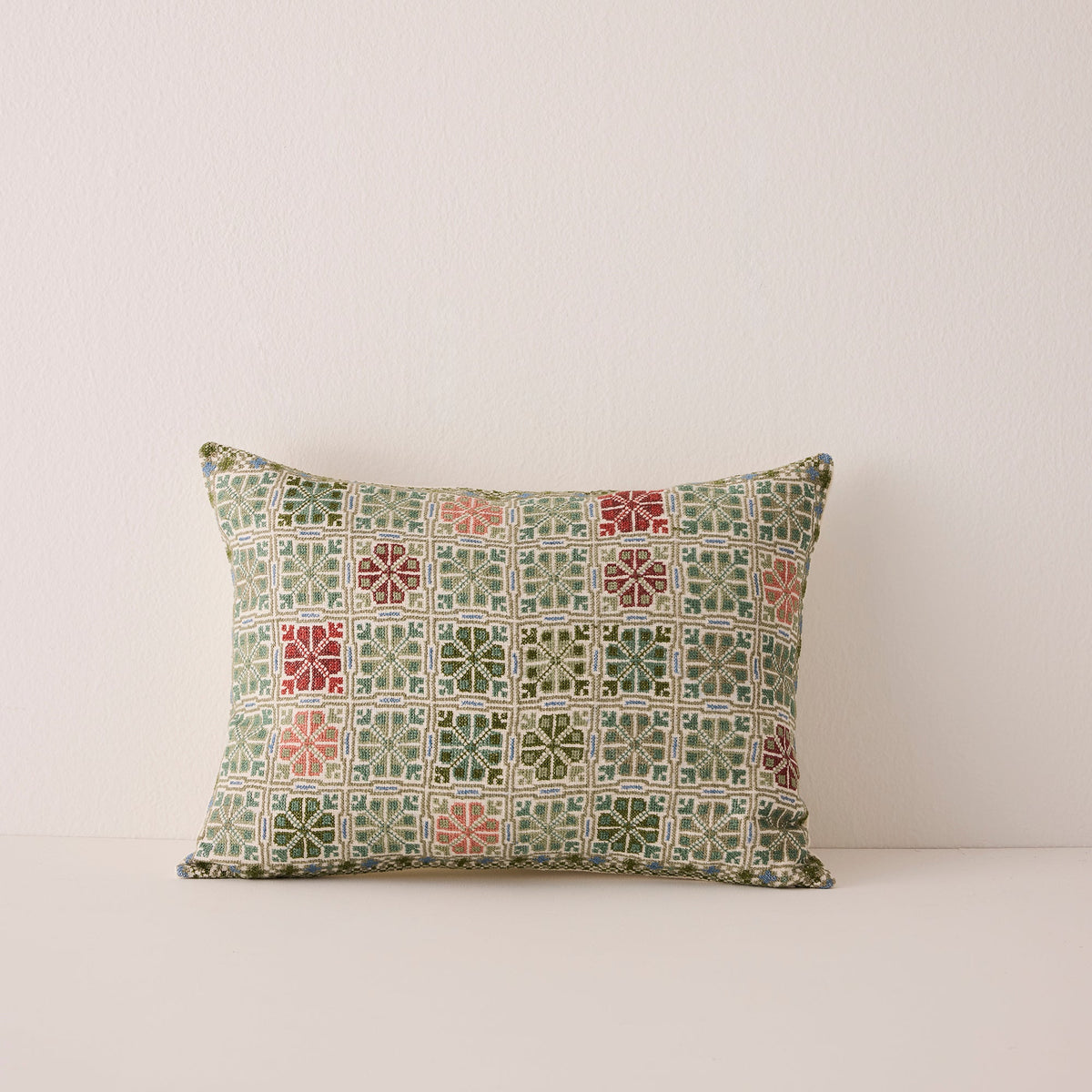 Moon of Ramallah Lumbar Cushion Cover - Green