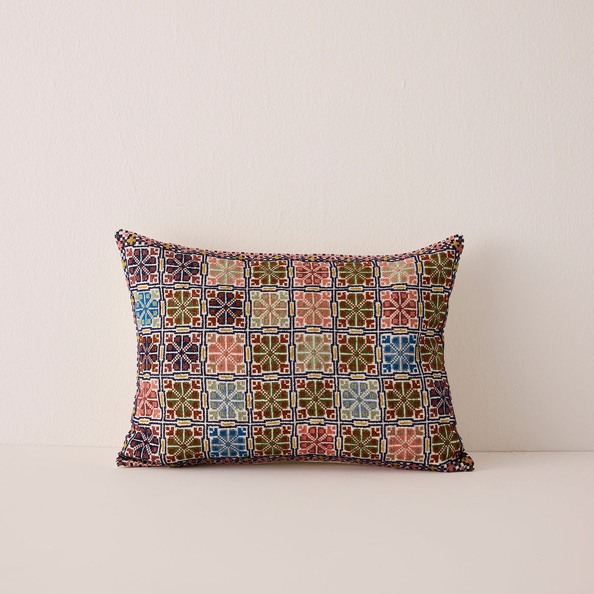 Moon of Ramallah Lumbar Cushion Cover - Red
