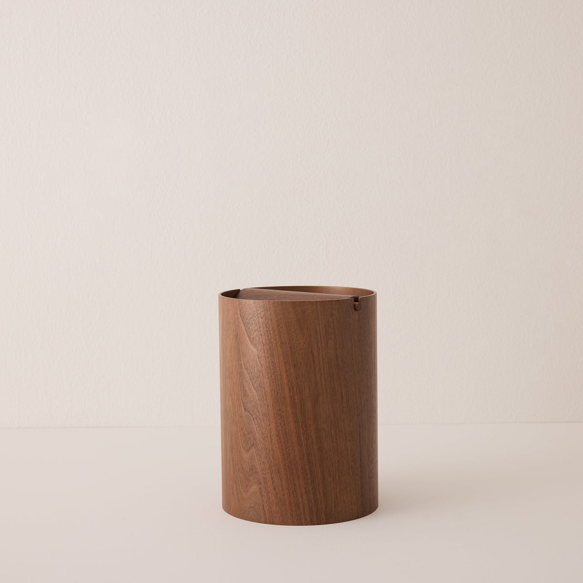Wooden Waste Basket with Lid - Small